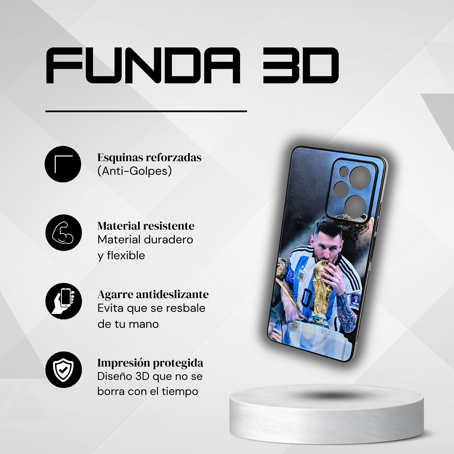 Funda lenticular inspiracional 3D